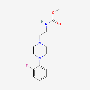 molecular formula C14H20FN3O2 B2591990 甲基(2-(4-(2-氟苯基)哌嗪-1-基)乙基)氨基甲酸酯 CAS No. 1208732-90-4