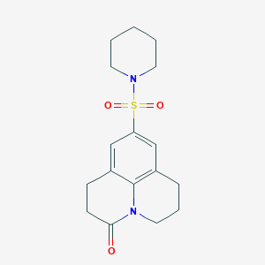 9-(piperidin-1-ylsulfonyl)-1,2,6,7-tetrahydropyrido[3,2,1-ij]quinolin-3(5H)-one