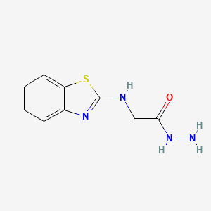 molecular formula C9H10N4OS B2592011 2-(1,3-Benzothiazol-2-ylamino)acetohydrazide CAS No. 325766-88-9