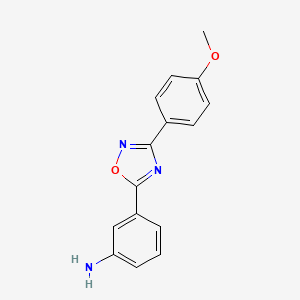3-[3-(4-Methoxyphenyl)-1,2,4-oxadiazol-5-yl]aniline