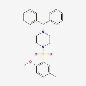1-Benzhydryl-4-(2-methoxy-5-methylphenyl)sulfonylpiperazine