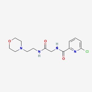 molecular formula C14H19ClN4O3 B2592028 2-[(6-chloropyridin-2-yl)formamido]-N-[2-(morpholin-4-yl)ethyl]acetamide CAS No. 1394735-68-2