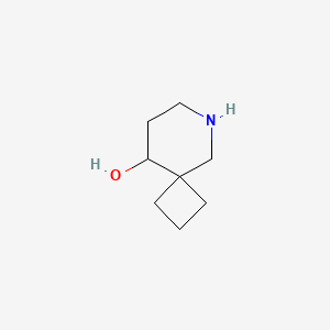 molecular formula C8H15NO B2592034 6-アザスピロ[3.5]ノナン-9-オール CAS No. 1369246-31-0