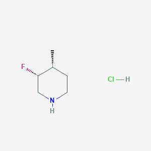 molecular formula C6H13ClFN B2592043 Rac-(3R,4R)-3-fluoro-4-methylpiperidine hydrochloride CAS No. 2305731-07-9