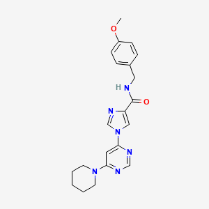 N~4~-(4-methoxybenzyl)-1-(6-piperidino-4-pyrimidinyl)-1H-imidazole-4-carboxamide