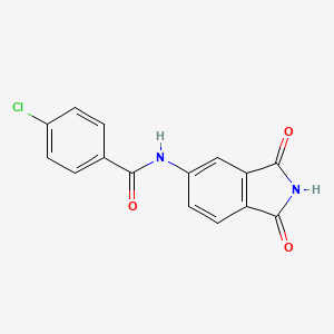 4-chloro-N-(1,3-dioxoisoindol-5-yl)benzamide