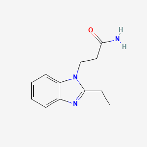 3-(2-ethyl-1H-benzimidazol-1-yl)propanamide