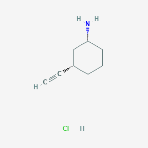 molecular formula C8H14ClN B2592076 (1R,3S)-3-Ethynylcyclohexan-1-amine;hydrochloride CAS No. 2375248-00-1