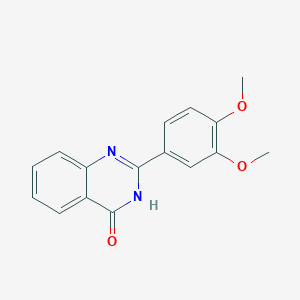 molecular formula C16H14N2O3 B2592079 2-(3,4-dimethoxyphenyl)-1H-quinazolin-4-one CAS No. 132982-03-7