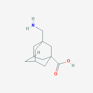 molecular formula C12H19NO2 B2592122 3-(Aminomethyl)adamantane-1-carboxylic acid CAS No. 97350-00-0