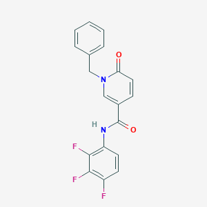 molecular formula C19H13F3N2O2 B2592123 1-苄基-6-氧代-N-(2,3,4-三氟苯基)吡啶-3-甲酰胺 CAS No. 1004256-49-8