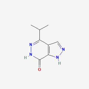 molecular formula C8H10N4O B2592141 4-isopropyl-1,6-dihydro-7H-pyrazolo[3,4-d]pyridazin-7-one CAS No. 2320377-13-5