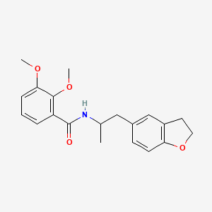 molecular formula C20H23NO4 B2592142 N-(1-(2,3-二氢苯并呋喃-5-基)丙烷-2-基)-2,3-二甲氧基苯甲酰胺 CAS No. 2034349-70-5