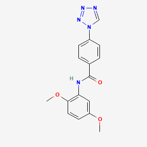 N-(2,5-dimethoxyphenyl)-4-(1H-tetrazol-1-yl)benzamide