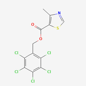2,3,4,5,6-Pentachlorobenzyl 4-methyl-1,3-thiazole-5-carboxylate