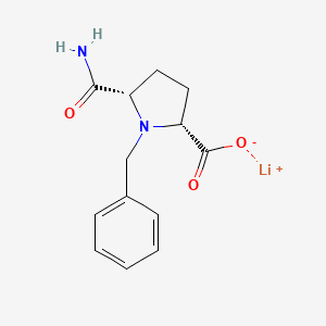 Lithium;(2R,5S)-1-benzyl-5-carbamoylpyrrolidine-2-carboxylate