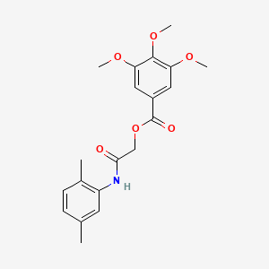 molecular formula C20H23NO6 B2592167 [2-(2,5-Dimethylanilino)-2-oxoethyl] 3,4,5-trimethoxybenzoate CAS No. 386262-93-7