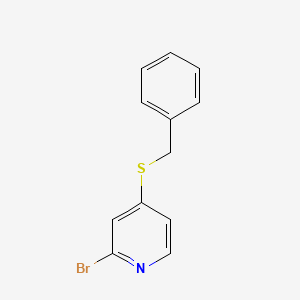 molecular formula C12H10BrNS B2592173 4-(苄硫基)-2-溴吡啶 CAS No. 2173186-30-4