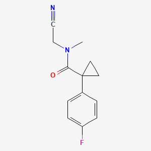 N-(cyanomethyl)-1-(4-fluorophenyl)-N-methylcyclopropane-1-carboxamide
