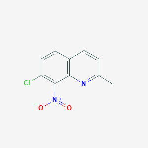 molecular formula C10H7ClN2O2 B2592179 7-Chloro-2-methyl-8-nitroquinoline CAS No. 102653-55-4