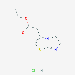 Ethyl 5,6-dihydroimidazo[2,1-b][1,3]thiazol-3-ylacetate hydrochloride