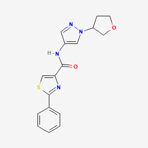2-phenyl-N-(1-(tetrahydrofuran-3-yl)-1H-pyrazol-4-yl)thiazole-4-carboxamide