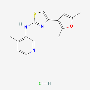 4-(2,5-dimethylfuran-3-yl)-N-(4-methylpyridin-3-yl)thiazol-2-amine hydrochloride