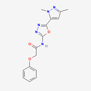 N-(5-(1,3-dimethyl-1H-pyrazol-5-yl)-1,3,4-oxadiazol-2-yl)-2-phenoxyacetamide