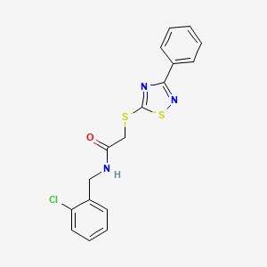 N-(2-chlorobenzyl)-2-((3-phenyl-1,2,4-thiadiazol-5-yl)thio)acetamide