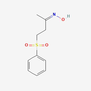molecular formula C10H13NO3S B2592234 4-(Phenylsulfonyl)-2-butanone oxime CAS No. 303146-24-9