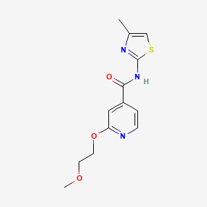 2-(2-methoxyethoxy)-N-(4-methylthiazol-2-yl)isonicotinamide