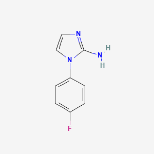 molecular formula C9H8FN3 B2592251 1-(4-Fluorophenyl)-1H-imidazol-2-amine CAS No. 801182-85-4