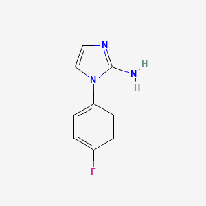 molecular formula C9H8FN3 B2592251 1-(4-Fluorophényl)-1H-imidazol-2-amine CAS No. 801182-85-4