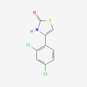 molecular formula C9H5Cl2NOS B2592278 4-(2,4-Dichlorophenyl)-1,3-thiazol-2(3H)-one CAS No. 42489-55-4