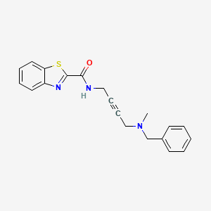 molecular formula C20H19N3OS B2592300 N-(4-(benzyl(methyl)amino)but-2-yn-1-yl)benzo[d]thiazole-2-carboxamide CAS No. 1396679-79-0