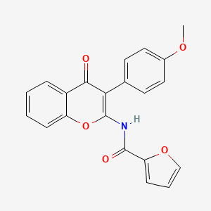 molecular formula C21H15NO5 B2592306 N-[3-(4-methoxyphenyl)-4-oxo-4H-chromen-2-yl]furan-2-carboxamide CAS No. 900892-43-5