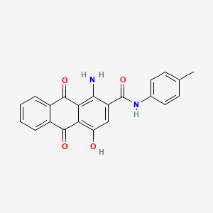 1-amino-4-hydroxy-N-(4-methylphenyl)-9,10-dioxo-9,10-dihydroanthracene-2-carboxamide