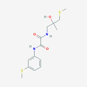 N1-(2-hydroxy-2-methyl-3-(methylthio)propyl)-N2-(3-(methylthio)phenyl)oxalamide