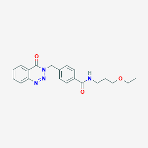 molecular formula C20H22N4O3 B2592341 N-(3-ethoxypropyl)-4-((4-oxobenzo[d][1,2,3]triazin-3(4H)-yl)methyl)benzamide CAS No. 440330-37-0