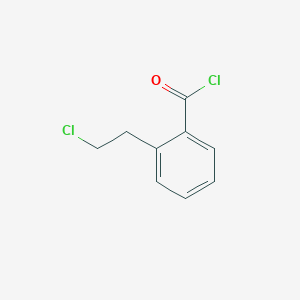molecular formula C9H8Cl2O B2592378 Benzoyl chloride, 2-(2-chloroethyl)- CAS No. 7274-47-7