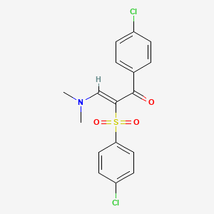 1-(4-Chlorophenyl)-2-[(4-chlorophenyl)sulfonyl]-3-(dimethylamino)-2-propen-1-one