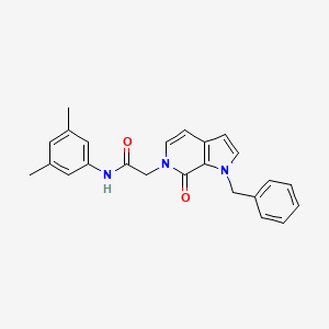 molecular formula C24H23N3O2 B2592385 2-(1-benzyl-7-oxo-1H-pyrrolo[2,3-c]pyridin-6(7H)-yl)-N-(3,5-dimethylphenyl)acetamide CAS No. 1286709-60-1