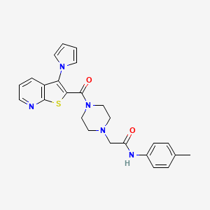 N-{4-[5-(2-fluorophenyl)-1,2,4-oxadiazol-3-yl]phenyl}thiophene-2-sulfonamide