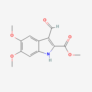 methyl 3-formyl-5,6-dimethoxy-1H-indole-2-carboxylate