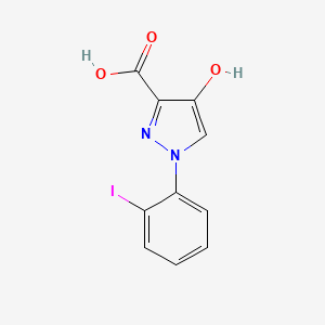 molecular formula C10H7IN2O3 B2592437 4-hydroxy-1-(2-iodophenyl)-1H-pyrazole-3-carboxylic acid CAS No. 1152511-94-8