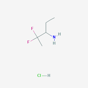2,2-Difluoropentan-3-amine;hydrochloride