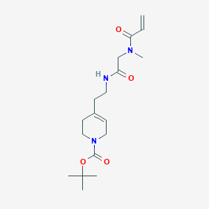Tert-butyl 4-[2-[[2-[methyl(prop-2-enoyl)amino]acetyl]amino]ethyl]-3,6-dihydro-2H-pyridine-1-carboxylate