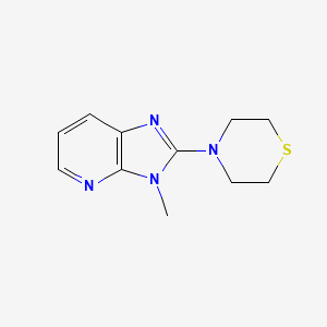molecular formula C11H14N4S B2592471 4-(3-methyl-3H-imidazo[4,5-b]pyridin-2-yl)thiomorpholine CAS No. 2320506-58-7