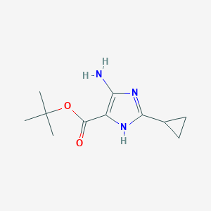 Tert-butyl 4-amino-2-cyclopropyl-1H-imidazole-5-carboxylate