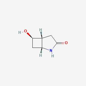 molecular formula C6H9NO2 B2592474 (1R,5R,6R)-6-Hydroxy-2-azabicyclo[3.2.0]heptan-3-one CAS No. 2241130-65-2